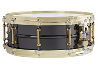 brass on brass black beauty snare by Ludwig